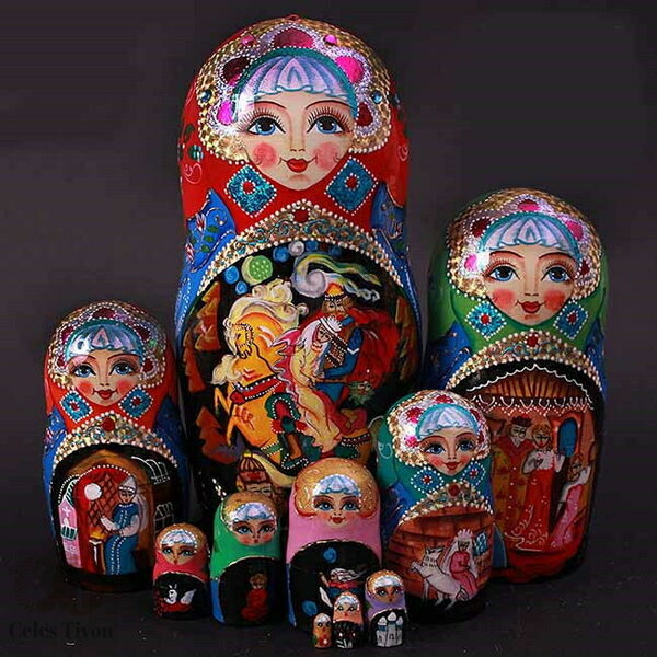 楽天市場】白木 おきあがりこぼし マトリョーシカ【VOLGA ヴォルガ