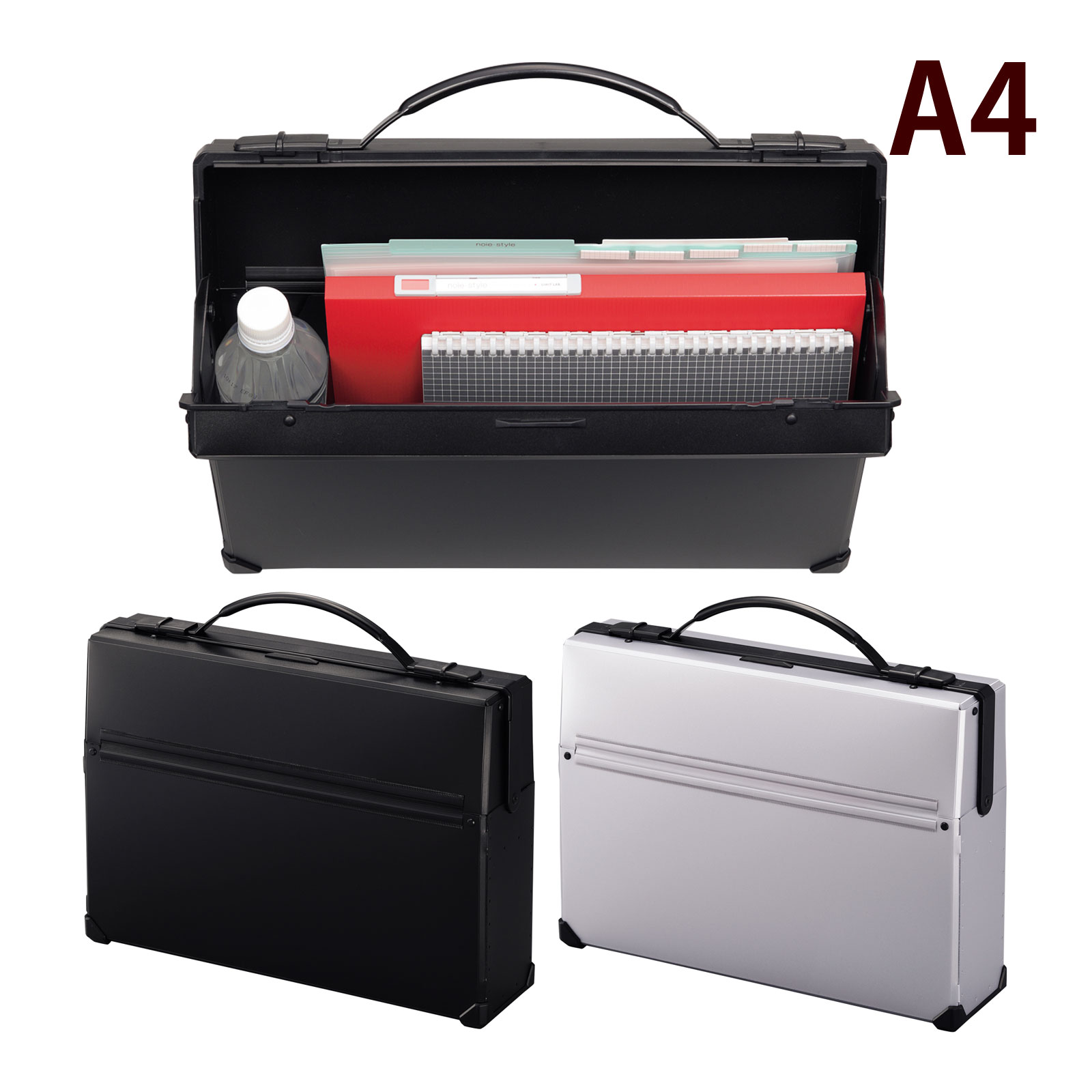 楽天市場】プレイング2ウェイケース 取っ手付 A4 厚さ40 耐荷重5kg 1冊