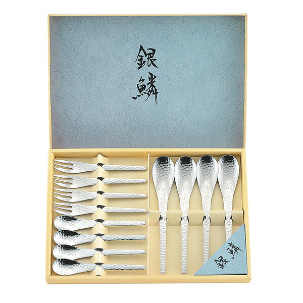 楽天市場】銀鱗 ペア6pcセット（GR-107）和風 槌目模様 デザート