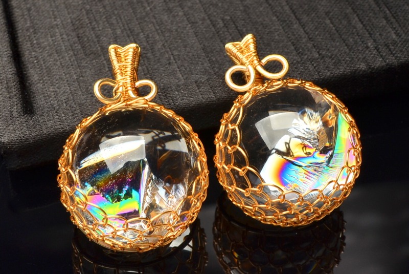 楽天市場】AAA アイリスクォーツ ペンダントトップ 水晶丸玉