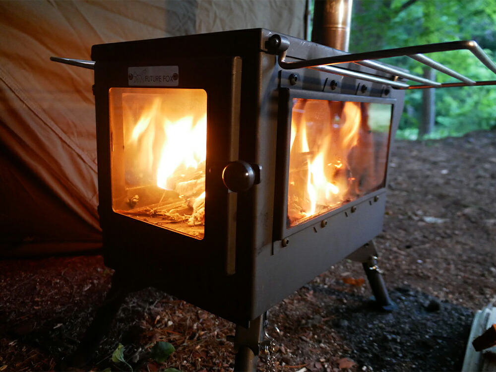 P5倍 ～3/11 1:59まで】FUTURE FOX 薪ストーブ 鉄製 暖炉 キャンプ