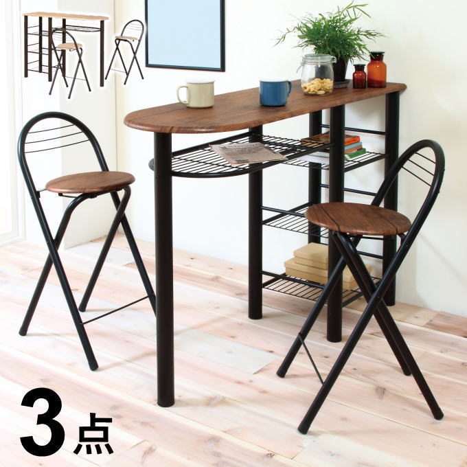 楽天市場】カウンターテーブル セット 高さ90cm ハイテーブル