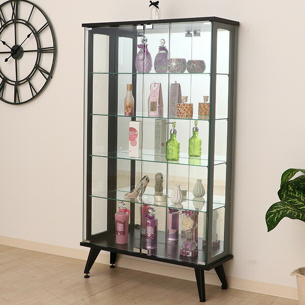 楽天市場】収納家具 ガラスディスプレイケース 3段 ハイタイプ クリア