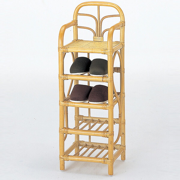 楽天市場】スリッパラック 5段 ラタン製 籐家具 幅31cm （ 送料無料