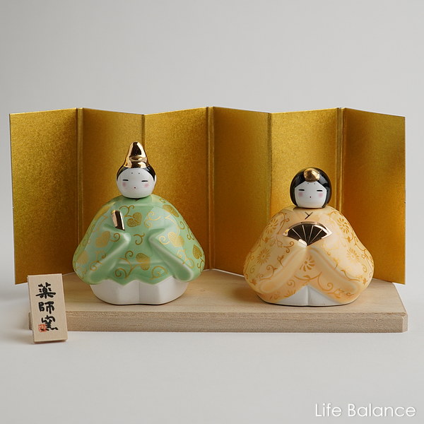 楽天市場】玩具工房 陶器 雛人形 小さいお雛様 平安座雛 GA-2【母の日