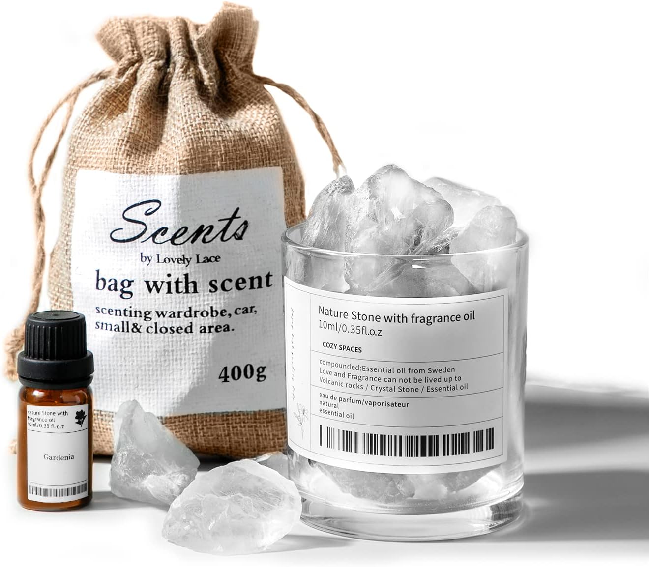 楽天市場】アロマセット【アロマストーン400g+WhtiePeachOil10ml+