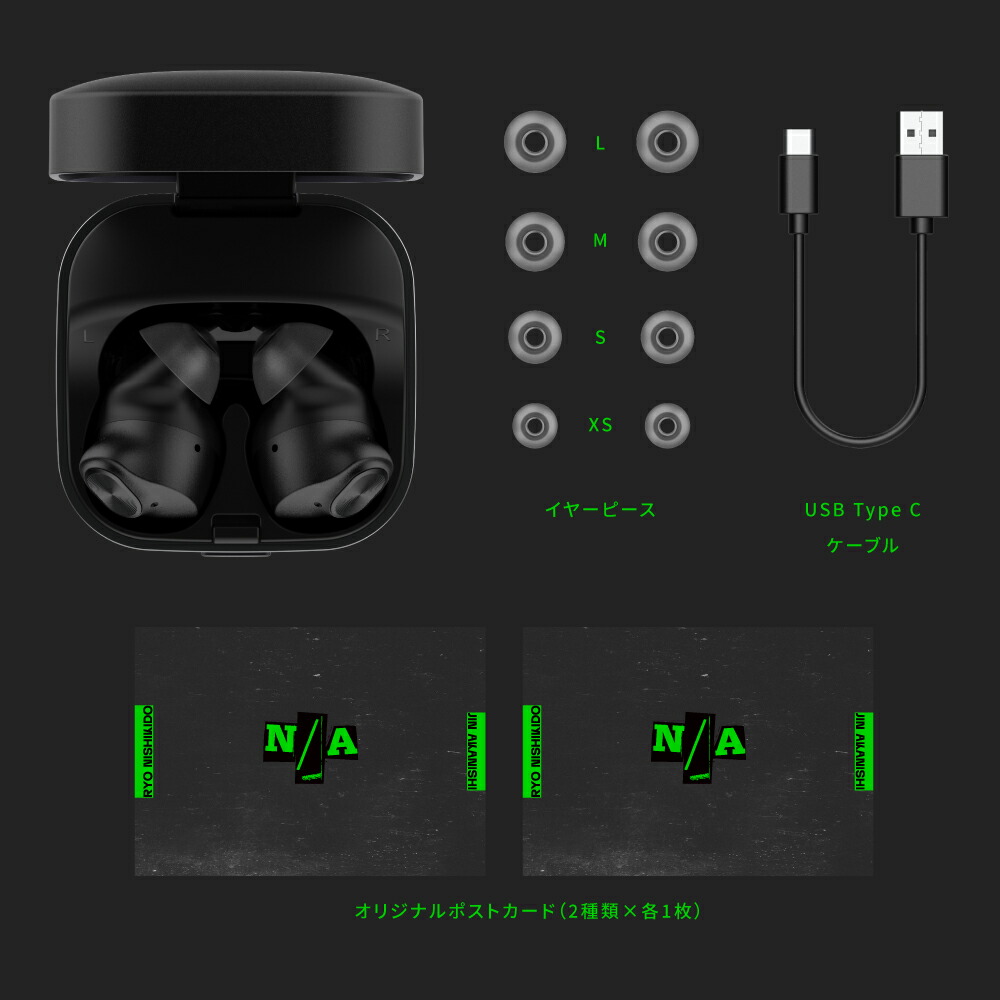 AVIOT TE-Q3-NA2 ワイヤレスイヤホン N/A コラボレーションモデル 錦戸