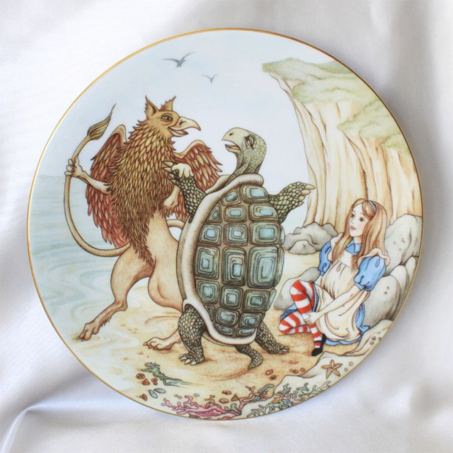 楽天市場】不思議の国のアリスの絵皿 アリスとトランプの庭師 アリス