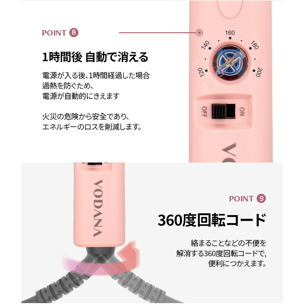 VODANA日本公式】グラムウェーブカーリングアイロン(36mm/40mm) ボダナ