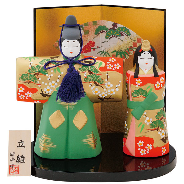楽天市場】彩雅内裏雛 2428ひな祭り 雛人形 お雛 ひな人形 土雛 薬師窯