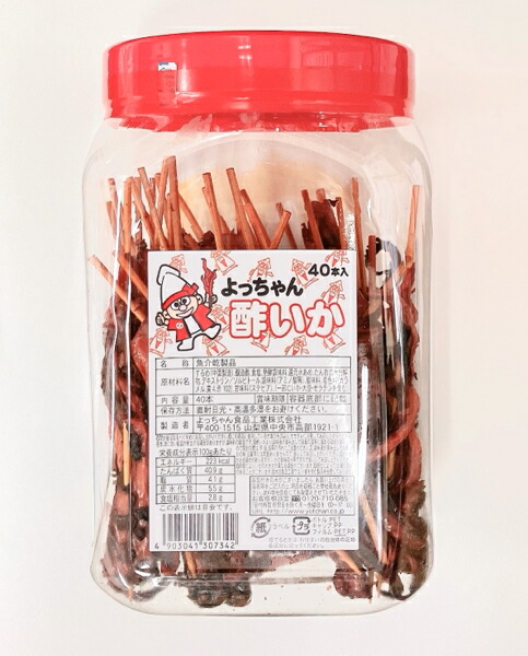 楽天市場】よっちゃん食品 よっちゃん 酢いか 40本×8ポット : みぞた