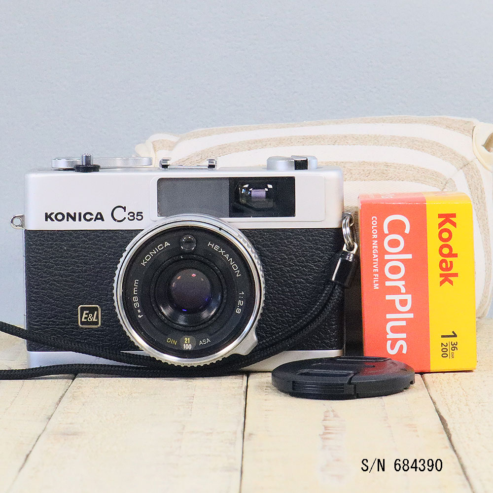 524 KONICA コニカC35 フラッシュマチック 分解整備済の完動美品