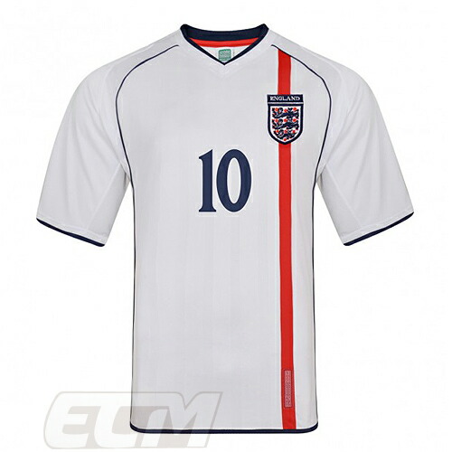 楽天市場】イングランド代表 2002 ホーム 半袖 ユニフォーム 復刻