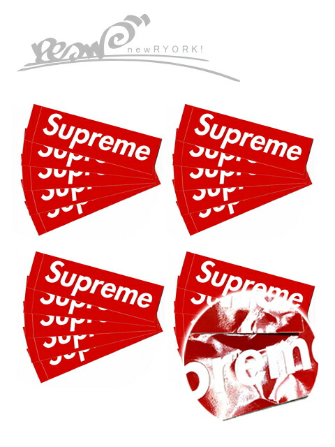 楽天市場】【送料無料】【ステッカー・レッド】Supremeシュプリーム