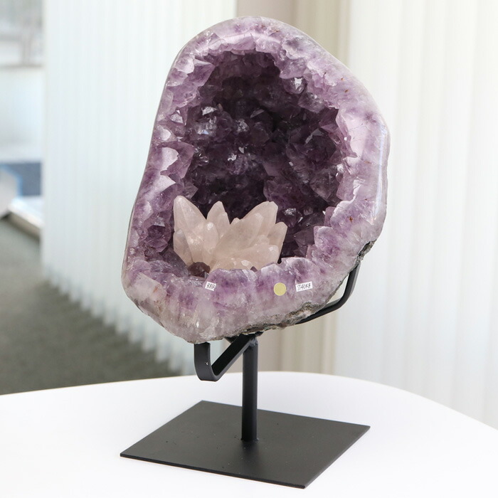 楽天市場】SP ピンクアメジスト ジオード 約3580グラム アイアン