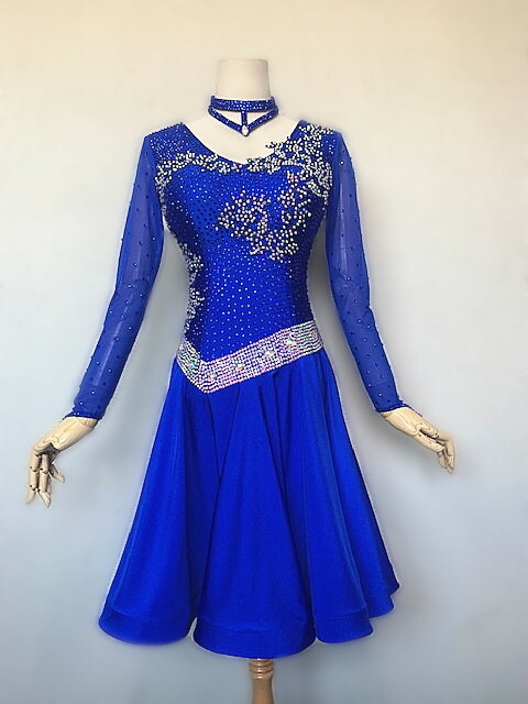 楽天市場】【新商品】社交ダンス・社交ダンスドレス競技用ドレス