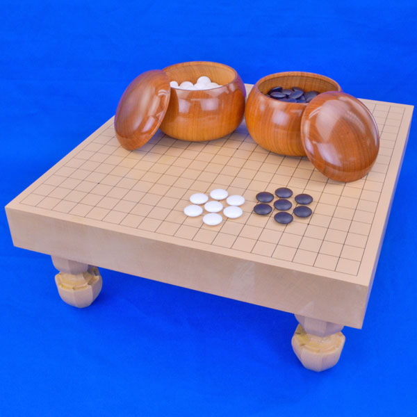楽天市場】囲碁セット 新かや2寸ハギ足付碁盤セット(蛤碁石28号・欅