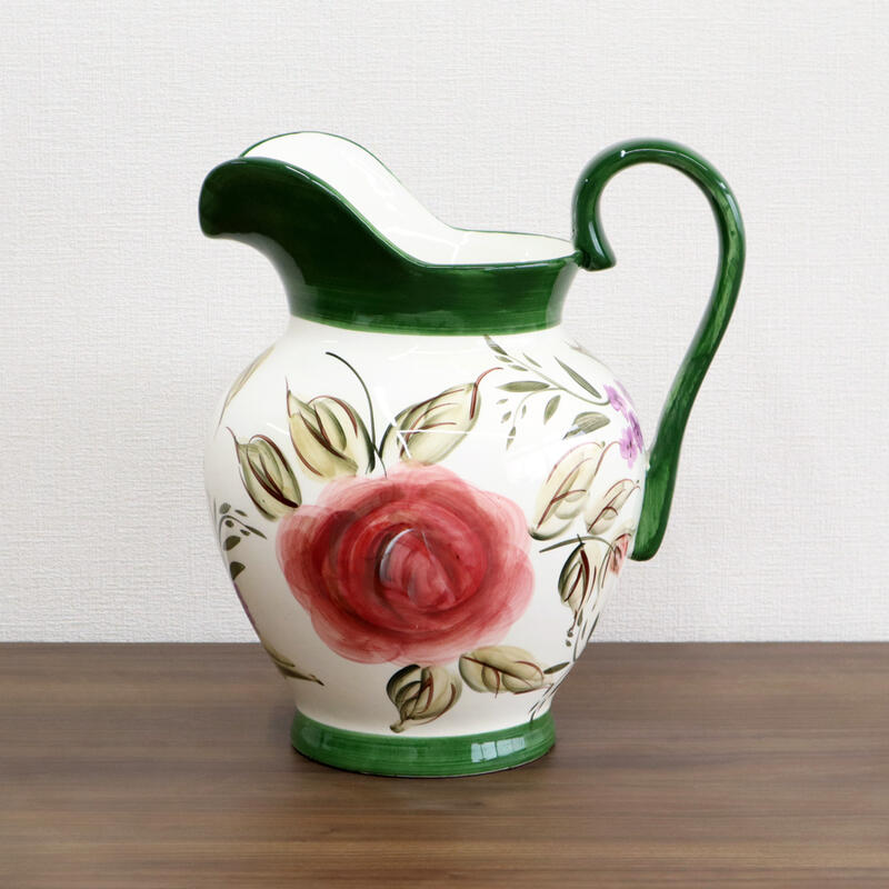 楽天市場】イタリア製 陶花 フラワーベースハンドメイド オブジェ