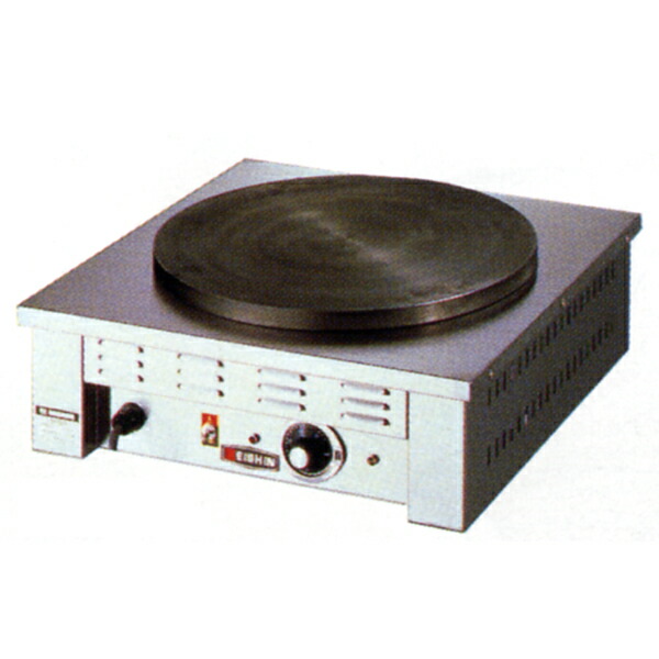 楽天市場】エイシン 電気式クレープ焼き器 EC-1000 20A専用(AC100V