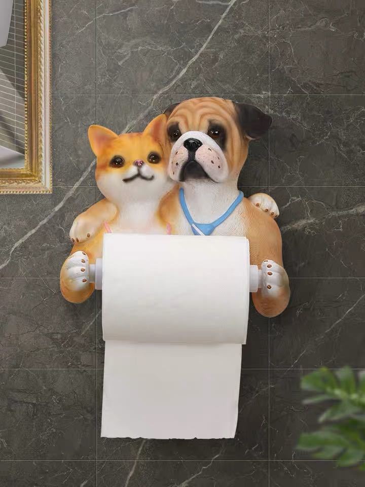 楽天市場】VeroMan ブルドッグ トイレットペーパー ホルダー トイレ