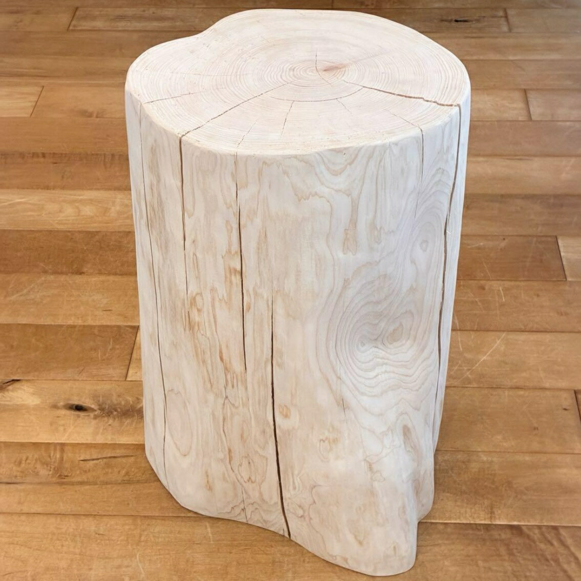 楽天市場】【Hinoki Wood Stool】 Mサイズ 檜 ひのき 丸太 椅子