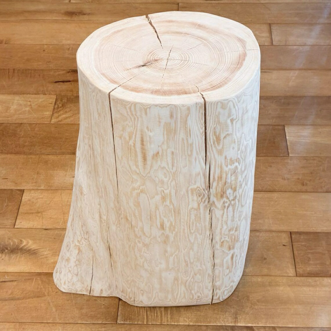 楽天市場】【Hinoki Wood Stool】 Mサイズ 檜 ひのき 丸太 椅子