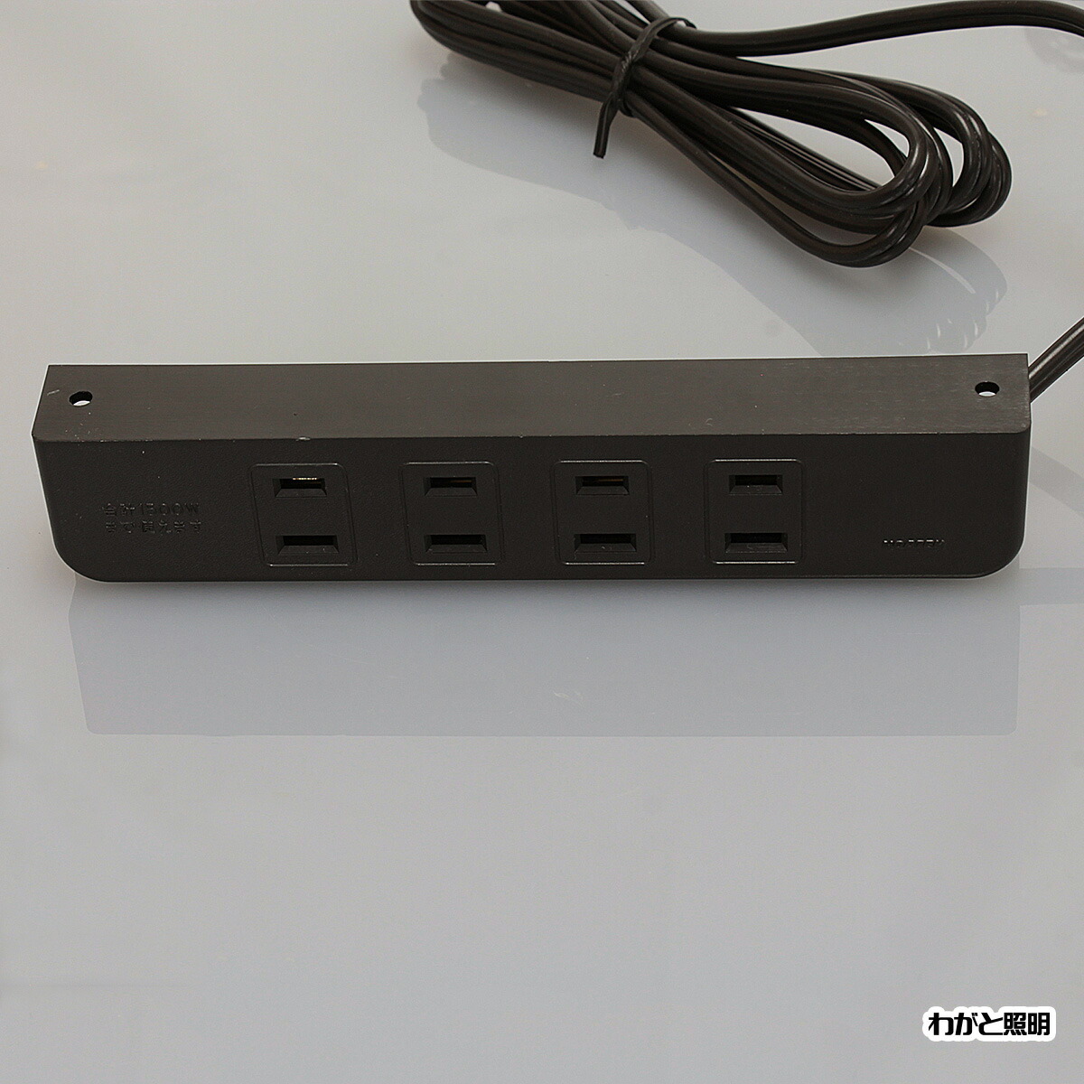 楽天市場】ノア 家具用コンセント（什器用） 4ヶ口コンセント 黒 VFF