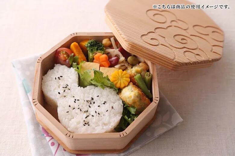 楽天市場】【公式】箱屋常吉 細長二段お弁当箱(小) 雲紋柄 おひつの