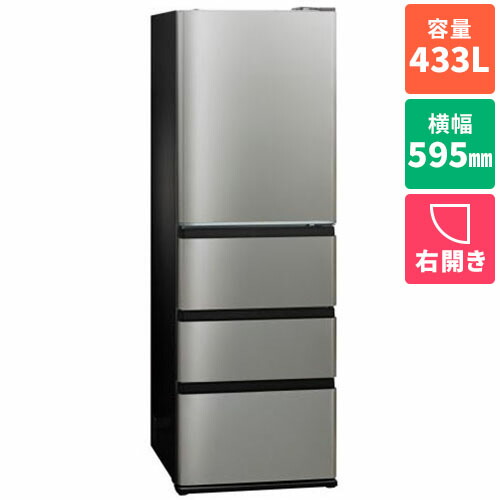 楽天市場】【標準設置料金込】アクア AQUA AQR-V43R-S チタンシルバー