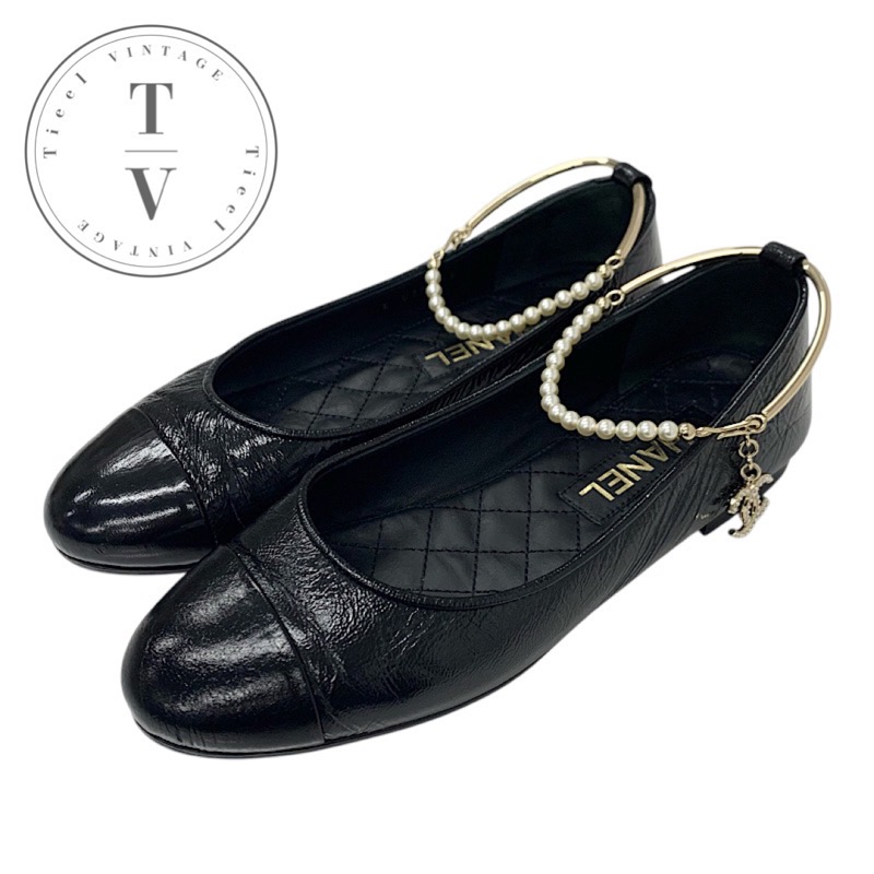 楽天市場】シャネル CHANEL フラットシューズ 靴 シューズ レザー