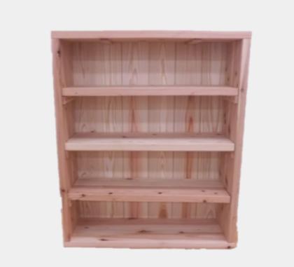 楽天市場】【 無垢杉板 本棚 】国産杉 幅500×奥行240×高さ920ミリ 背板