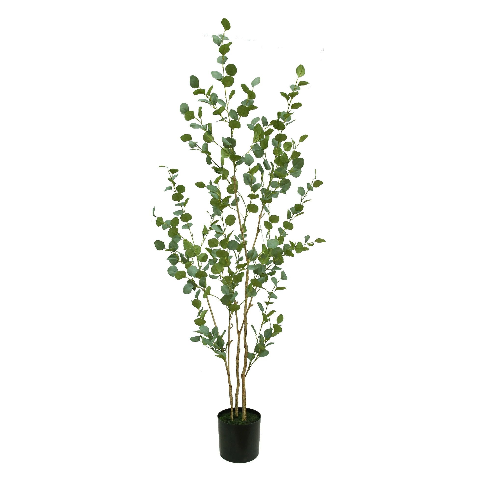 楽天市場】フェイクグリーン 人工観葉植物 ユウカリポット1.5m 送料