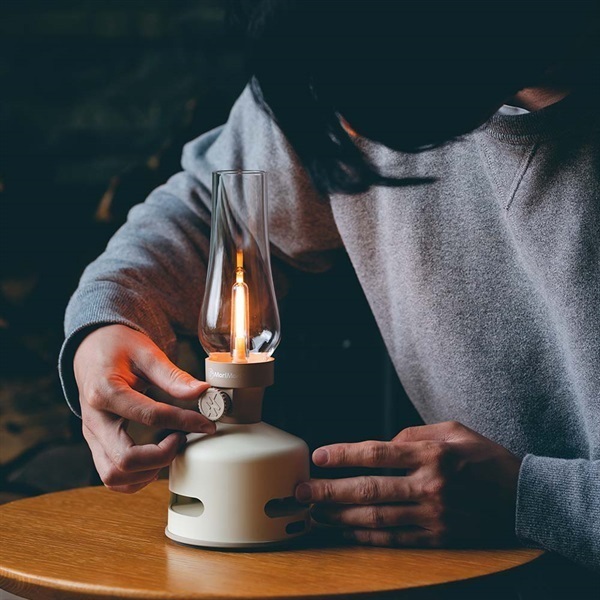 MoriMori(モリモリ)LEDランタンスピーカー S1 BEACH HOUSE ホワイト