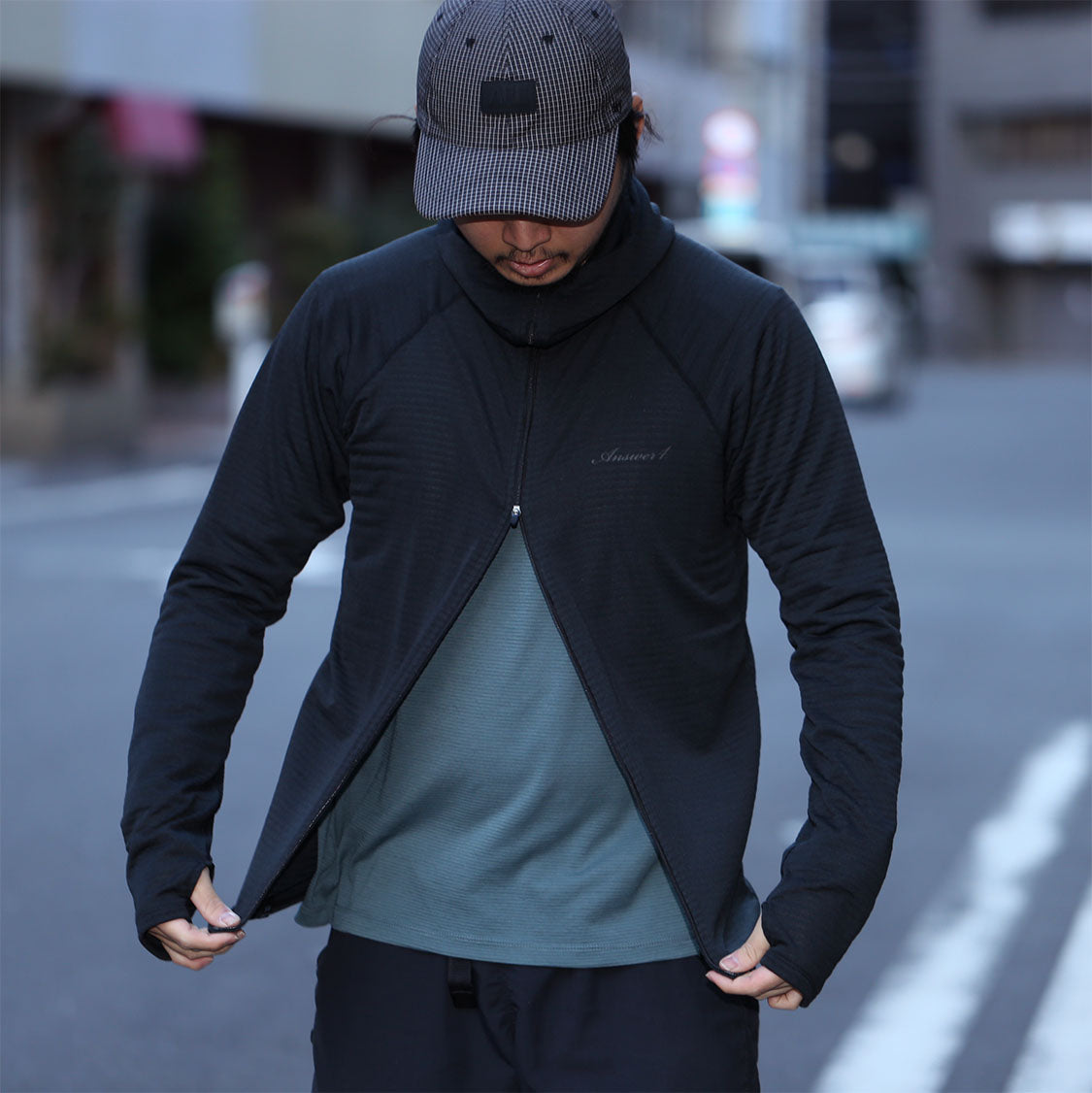 アンサーフォー / パワーグリッド フルジップフーディ – Run boys! Run