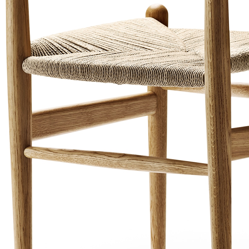 CH36 チェア (樹種 / 塗装オーク材：ブラックカラー仕上げ ペーパー