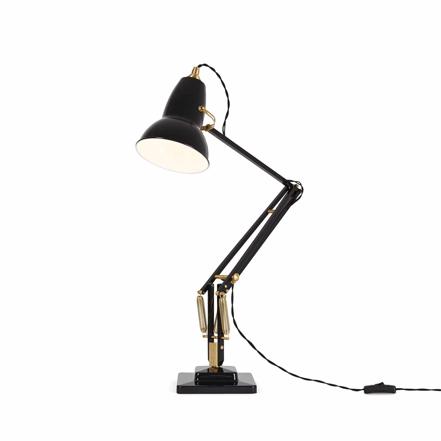 アングルポイズ オリジナル1227ブラス デスクランプ (カラーJet Black