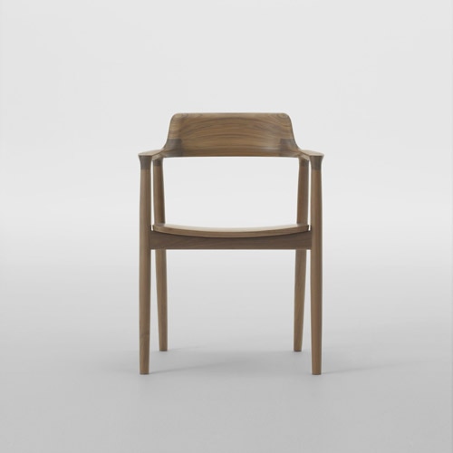 ヒロシマ アームチェア (板座 / ウォールナット) | マルニコレクション