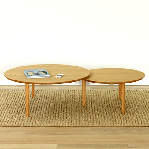 バルーン 69 スライドテーブル2枚(ホワイトオーク) | 高野木工(TAKANO