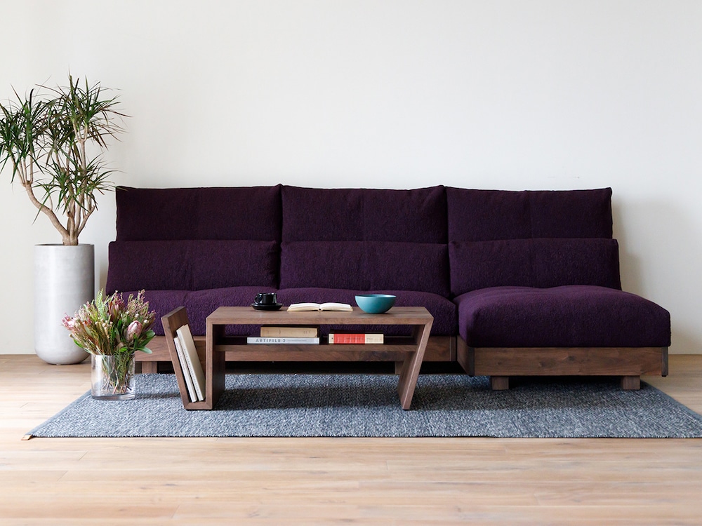 lala】Rigna・リグナ【プロント】 1Pソファ・ウォールナット lala