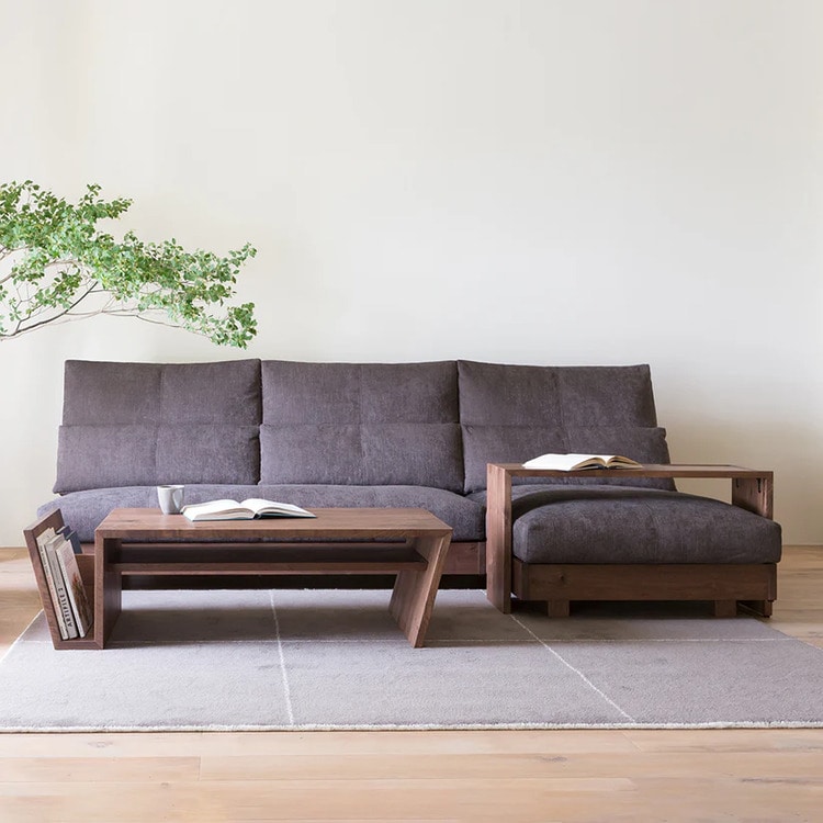 リベリアプラス リビングテーブル (幅126cm 樹種ウォールナット