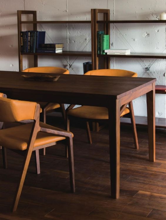 コロナ アームチェア (背もたれ木タイプ / レザー) | ナガノインテリア