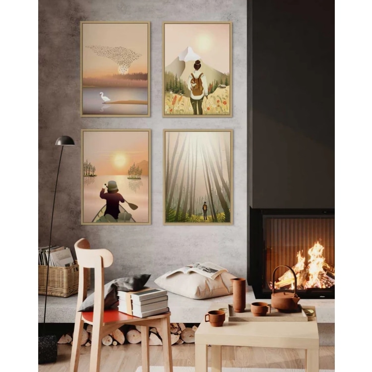 ViSSEVASSE】インテリアポスター Hike with me (サイズ50×70cm