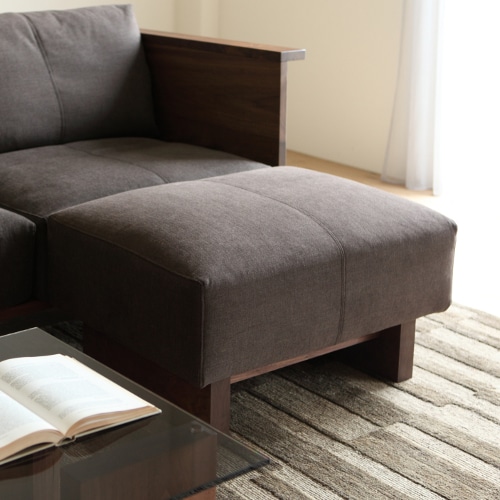 カラメッラ オットマン (樹種ウォールナット 幅63㎝ 張地ランク