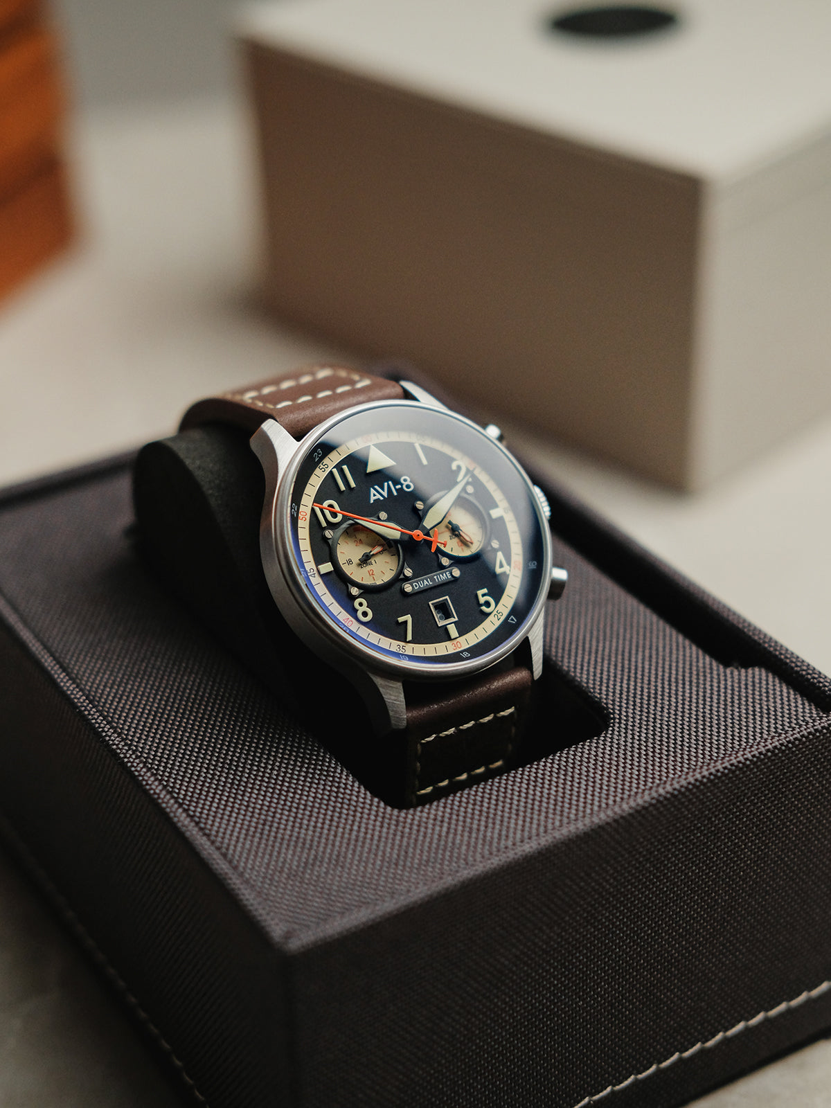 Hawker Hurricane Carey Dual Time Manston | Black Dial – Watch Gang