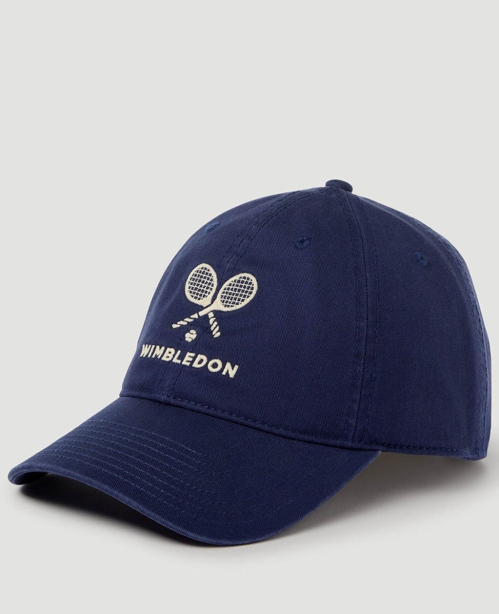 The Wimbledon Online Shop ︳ Cotton Twill Cross Rackets Logo Cap