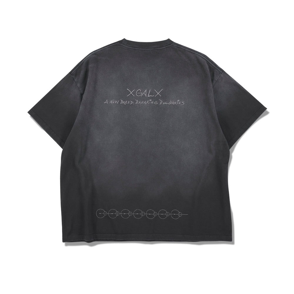 XGALX×Dr.WOO×KAZUKI KURAISHI PROD BY JAKOPS Crew Neck Tee / BLACK