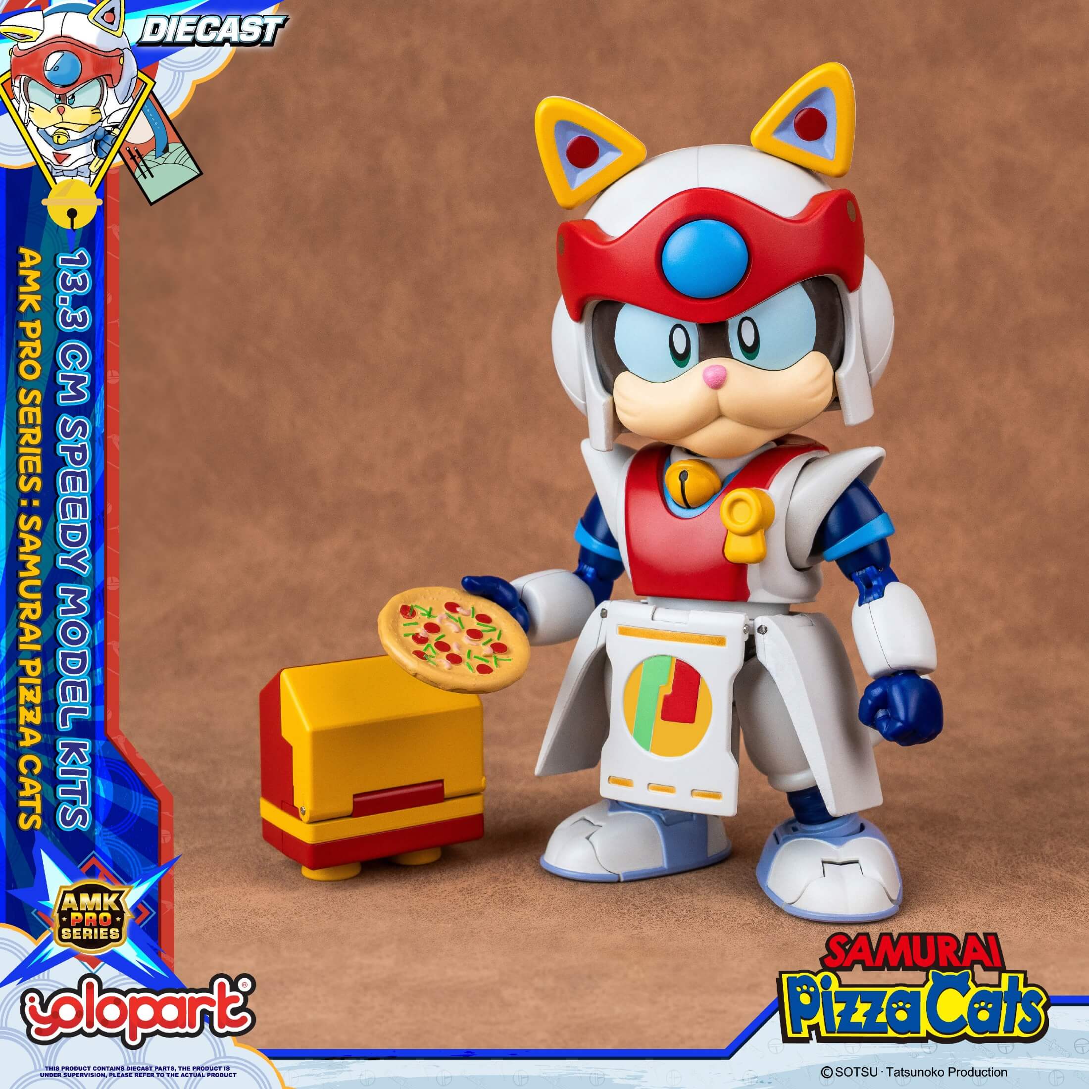 Samurai Pizza Cats - 13.3 cm Speedy Model Kit - AMK PRO Series
