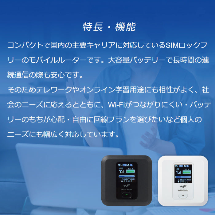 モバイルルーター +F FS030W クレードルセット 富士ソフト FS030WMB1