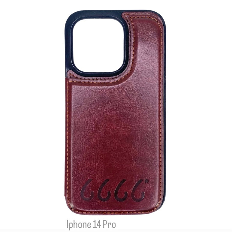 Four Sixes Leather Bookstyle Wallet iPhone Case-Multiple Model