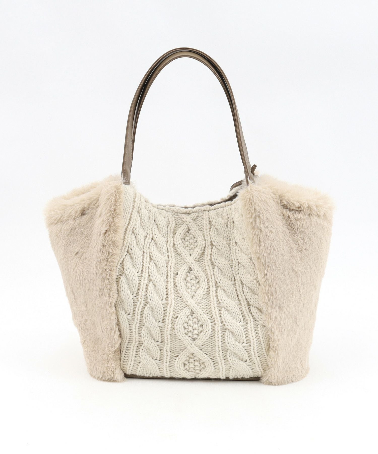 ナナノエル Nananoel fiona ニットxエコファートートバッグ